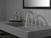 35749LF-SS Nicoli Two Handle Widespread Bathroom Faucet, Stainless