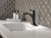 Delta 556-BLMPU-DST Dorval Single Handle Bathroom Faucet, Matte Black