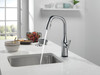 9976T-AR-PR-DST Stryke Single Handle Pull Down Bar or Prep Faucet with Touch 2O Technology, Lumicoat Arctic Stainless