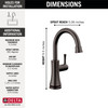 Delta 1920-RB-DST Other Transitional Beverage Faucet, Venetian Bronze