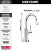 Delta 1920-DST Other Transitional Beverage Faucet, Chrome