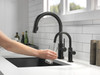 Delta 1930-BL-DST Other Contemporary Round Beverage Faucet, Matte Black
