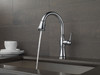 9197-AR-PR-DST Cassidy Single Handle Pull Down Kitchen Faucet, Lumicoat Arctic Stainless
