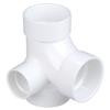 Nibco K500350-B10 Tee 3X2" PVC DWV Sanitary HXHXHXH with 90"  - Box of 10