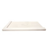 Transolid FZSDT7940C-32 Trimslate 79-in x 40-in Shower Base with Adjustable Double Threshold and Center Drain, Cameo