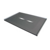 Transolid FZS4836C-40 Trimslate 48-in x 36-in Zero Threshold Shower Base with Center Drain, Dark Grey