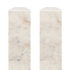 Transolid SFIM962-48V Saramar .25-in x 1-in x 96-in Flat Inside Corner Molding, Biscotti Marble Velvet