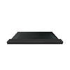 Transolid FZST5140C-09 Trimslate 51-in x 40-in Shower Base with Adjustable Single Threshold and Center Drain, Black