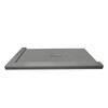 Transolid FZSDT6040C-40 Trimslate 60-in x 40-in Shower Base with Adjustable Double Threshold and Center Drain, Dark Grey