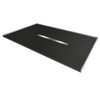 Transolid FZS7242C-09 Trimslate 72-in x 42-in Zero Threshold Shower Base with Center Drain, Black