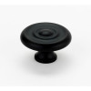 Alno Rope A817-38-MB Knob Traditional 1-1/2-in in Matte Black