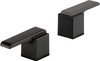H267BL Ara Metal Lever Handle Set, Matte Black