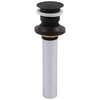 Delta 33W576BL Other Push Pop Up with Overflow , Matte Black