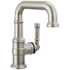 584SH-SS-PR-DST Broderick 7.13-in x 2.00-in x 7.94-in Single Handle Bathroom Faucet, Lumicoat Stainless