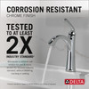 Delta 15864LF Geist 7.25-in x 6.31-in x 9.50-in Single Handle Bathroom Faucet, Chrome