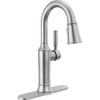 9984-AR-PR-DST Renaldi 8.81-in x 2.81-in x 14.44-in Single-Handle Pull-Down Bar and Prep Faucet, Lumicoat Arctic Stainless