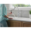 9184-PR-DST Renaldi 11.56-in x 2.81-in x 16.56-in Single-Handle Pull-Down Kitchen Faucet, Lumicoat Chrome