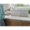 9184-PR-DST Renaldi 11.56-in x 2.81-in x 16.56-in Single-Handle Pull-Down Kitchen Faucet, Lumicoat Chrome