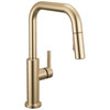 Delta 19868LF-CZ Nicoli 11.06-in x 10.75-in x 15.75-in Single-Handle Pull-Down Kitchen Faucet, Champagne Bronze
