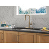 Delta 19868LF-CZ Nicoli 11.06-in x 10.75-in x 15.75-in Single-Handle Pull-Down Kitchen Faucet, Champagne Bronze