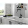 Delta 19868LF-BL Nicoli 11.06-in x 10.75-in x 15.75-in Single-Handle Pull-Down Kitchen Faucet, Matte Black