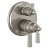T27T956-SS Dorval Traditional 2-Handle Monitor 17T Series Valve Trim with 6 Setting Diverter, Stainless