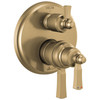 T27T956-CZ Dorval Traditional 2-Handle Monitor 17T Series Valve Trim with 6 Setting Diverter, Champagne Bronze