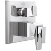 T27T943-PR Trillian Two-Handle Monitor 17T Series Valve Trim with 6-Setting Diverter, Lumicoat Chrome
