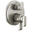 T27989-SS-PR Tetra 17 Series Integrated Diverter Trim with 6-Setting, Lumicoat Stainless