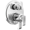 T27989-PR Tetra 17 Series Integrated Diverter Trim with 6-Setting, Lumicoat Chrome