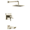 T17T499-PN-PR Pivotal TempAssure 17T Series H2Okinetic Tub & Shower Trim, Lumicoat Polished Nickel