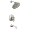 T17T489-SS-PR Tetra 17T Series Tub Shower Trim, Lumicoat Stainless