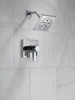 T17299-PR Pivotal Monitor 17 Series H2Okinetic Shower Trim, Lumicoat Chrome