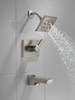 T14499-SS-PR Pivotal Monitor 14 Series H2Okinetic Tub and Shower Trim, Lumicoat Stainless