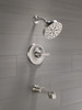 T14489-SS-PR Tetra Monitor 14 Series Tub & Shower Trim, Lumicoat Stainless