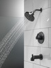 T14459-BLLHD Trinsic Monitor 14 Series Tub & Shower Trim Less Head, Matte Black
