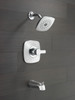 T144339-PP Modern Monitor 14 Series Tub & Shower Trim, Chrome