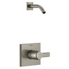 T14299-SS-PR-LHD Pivotal Monitor 14 Series Shower Trim Less Head, Lumicoat Stainless