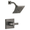 T14299-KS-PR Pivotal Monitor 14 Series H2Okinetic Shower Trim, Lumicoat Black Stainless