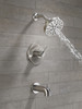 Delta 144749-SS Nicoli Monitor 14 Series H2Okinetic Tub and Shower, Stainless