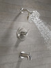 144749-SS Nicoli Monitor 14 Series H2Okinetic Tub and Shower, Stainless