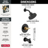 Delta 144749-GZ Nicoli Monitor 14 Series Tub and Shower, Matte Black Champagne Bronze