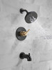 144749-GZ Nicoli Monitor 14 Series Tub and Shower, Matte Black Champagne Bronze