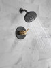 Delta 142749-GZ Nicoli Monitor 14 Series Shower Only, Matte Black Champagne Bronze