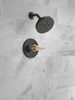 Delta 142749-GZ Nicoli Monitor 14 Series Shower Only, Matte Black Champagne Bronze