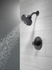 142749-BL Nicoli Monitor 14 Series H2Okinetic Shower, Matte Black