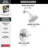 Delta 142749Delta Nicoli Monitor 14 Series H2Okinetic Shower, Chrome