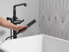 T4789-BLLHP-FL Tetra Delta Tetra Floor Mount Tub Filler Trim, Matte Black