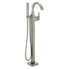 T4746-SS-PR-FL Trillian Delta Trillian Single Handle Floor Mount Tub Filler Trim, Lumicoat Stainless
