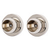 Modern Shower Rod Brackets 2-in in Polished Nickel